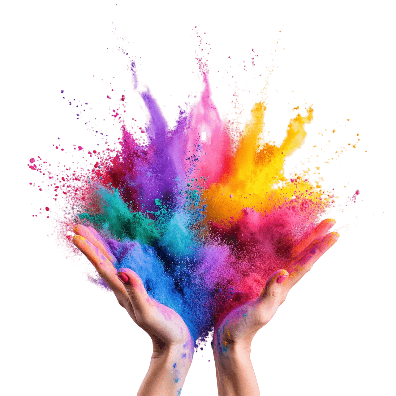 Colorful powder coating